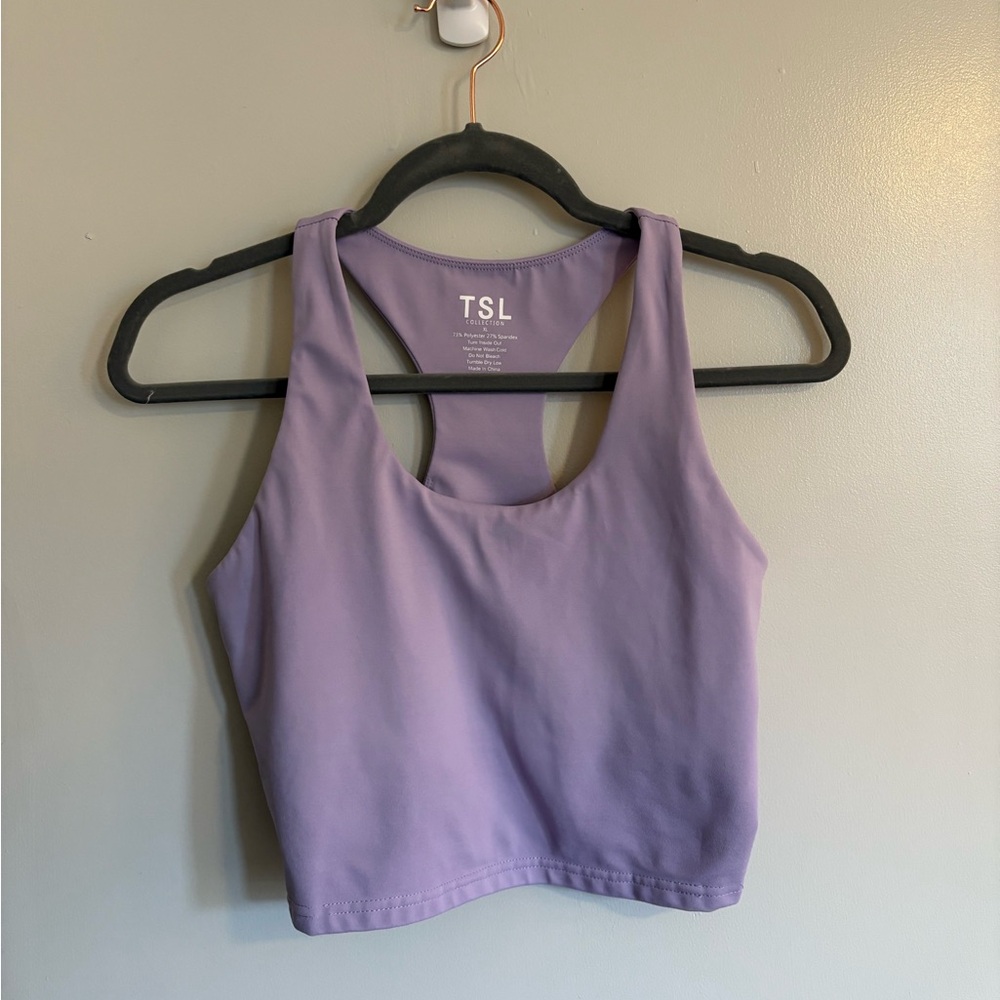 TSL Lavender Racerback Sports Bra